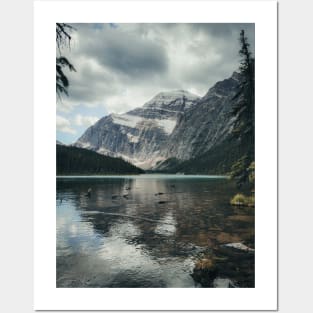 Jasper National Park Mountain Snowy Peak Photo V3 Posters and Art